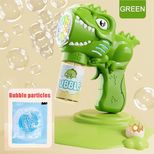 Fully Automatic Bubble Gun Rocket Bubbles Machine Automatic Blower with Bubble Liquid Toy for Kids Beach Outdoor Bubble Gifts