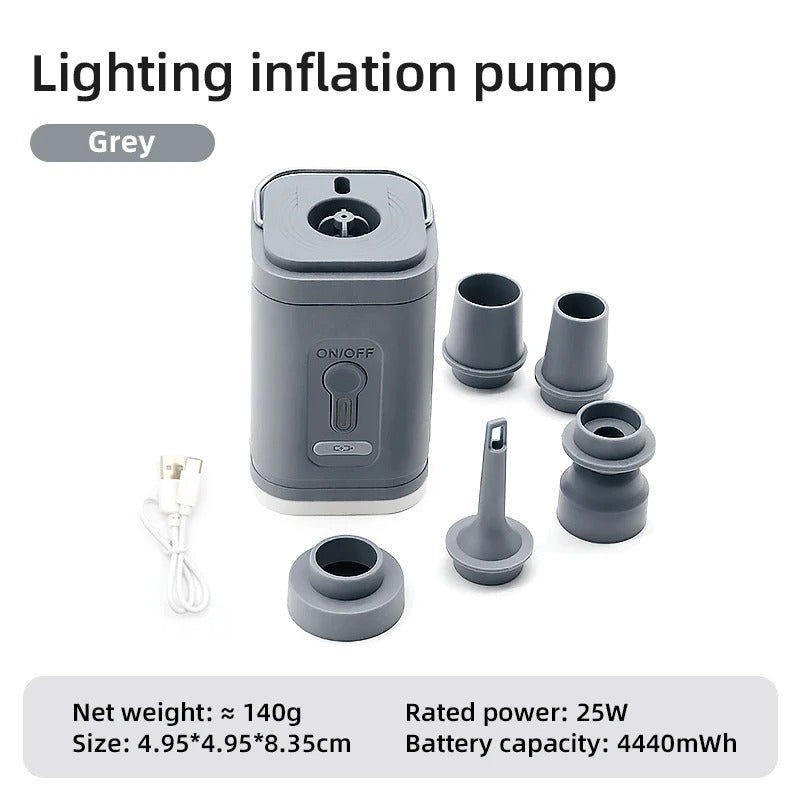 Electric Air Pump Portable Wireless Air Compressor Inflator/Deflator Pumps For Inflatable Cushions Air Beds Boat Swimming Ring