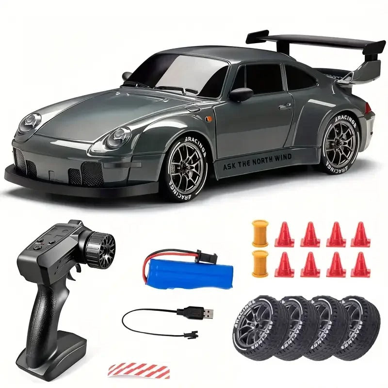 New 4WD Remote Control Drift Car Full Size 1:24 Mini Remote Control Racing Car Model 2.4G Radio High Speed RC Car Boy Toy Gift