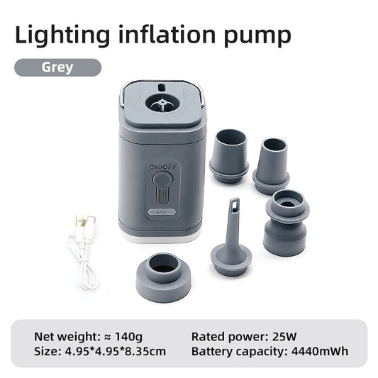 Electric Air Pump Portable Wireless Air Compressor Inflator/Deflator Pumps For Inflatable Cushions Air Beds Boat Swimming Ring